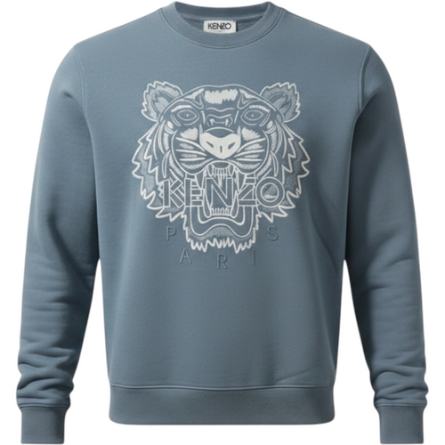 Kenzo Slate Blue-Gray Tiger Sweatshirt